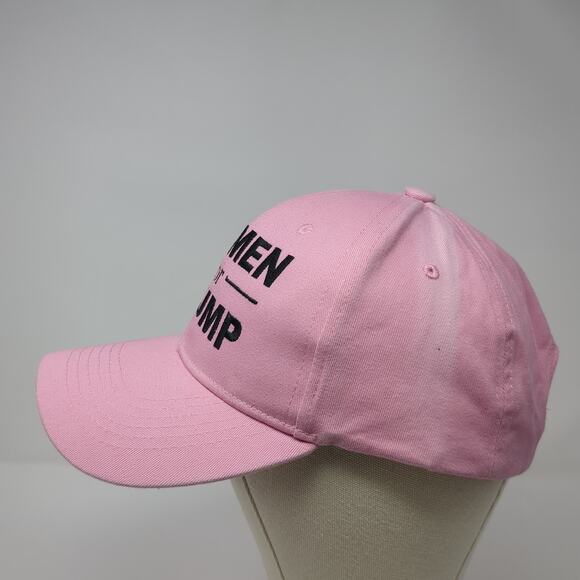 Women For Trump Strapback Hat Pink One Size Adjustable Embroidered - Picture 3 of 7